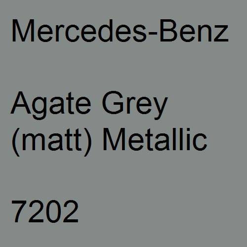 Mercedes-Benz, Agate Grey (matt) Metallic, 7202.